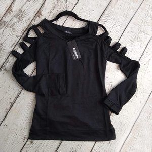 Zeagoo 3/4 Sleeve Cut-out Women's Top - SMALL NWT